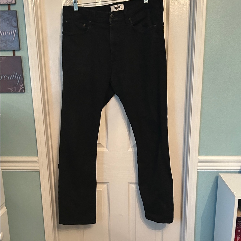 Joseph Abboud Black Slim Men Jeans, 36 x 32